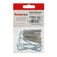 Дюбель Fischer UX 8X50 R с кромкой + шуруп-коcтыль (4 шт)-пакет картинка